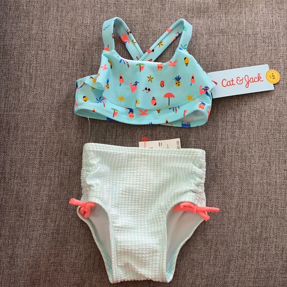 Cat & Jack Swim Cat And Jack Baby Bikini Poshmark